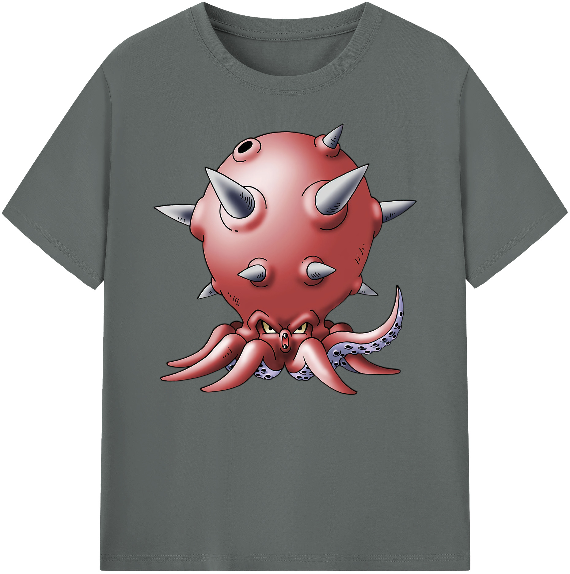 （画像用） ドラゴンクエスト Doragon Kuesuto Dragon Quest 綿100％ メンズ半袖Tシャツ｜肌触りやわらか＆通気性